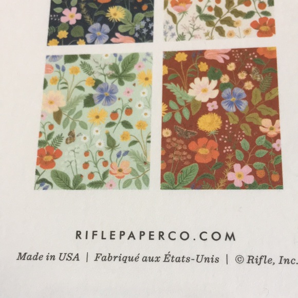 Strawberry Fields 8 Assorted Floral Blank Cards White Solid Envelopes NWT Rifle - Picture 6 of 9